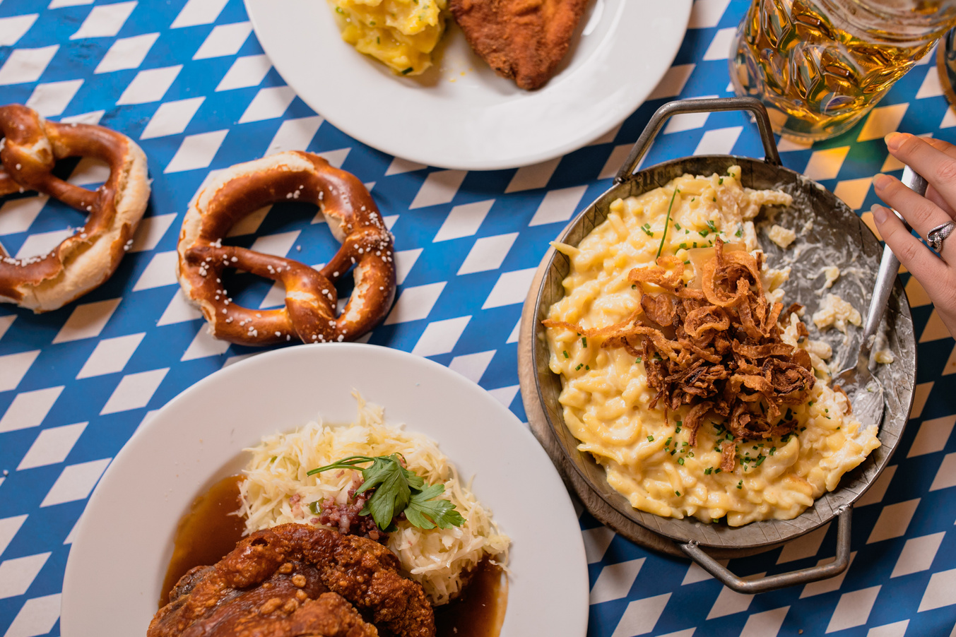 Portrait of Oktoberfest Food